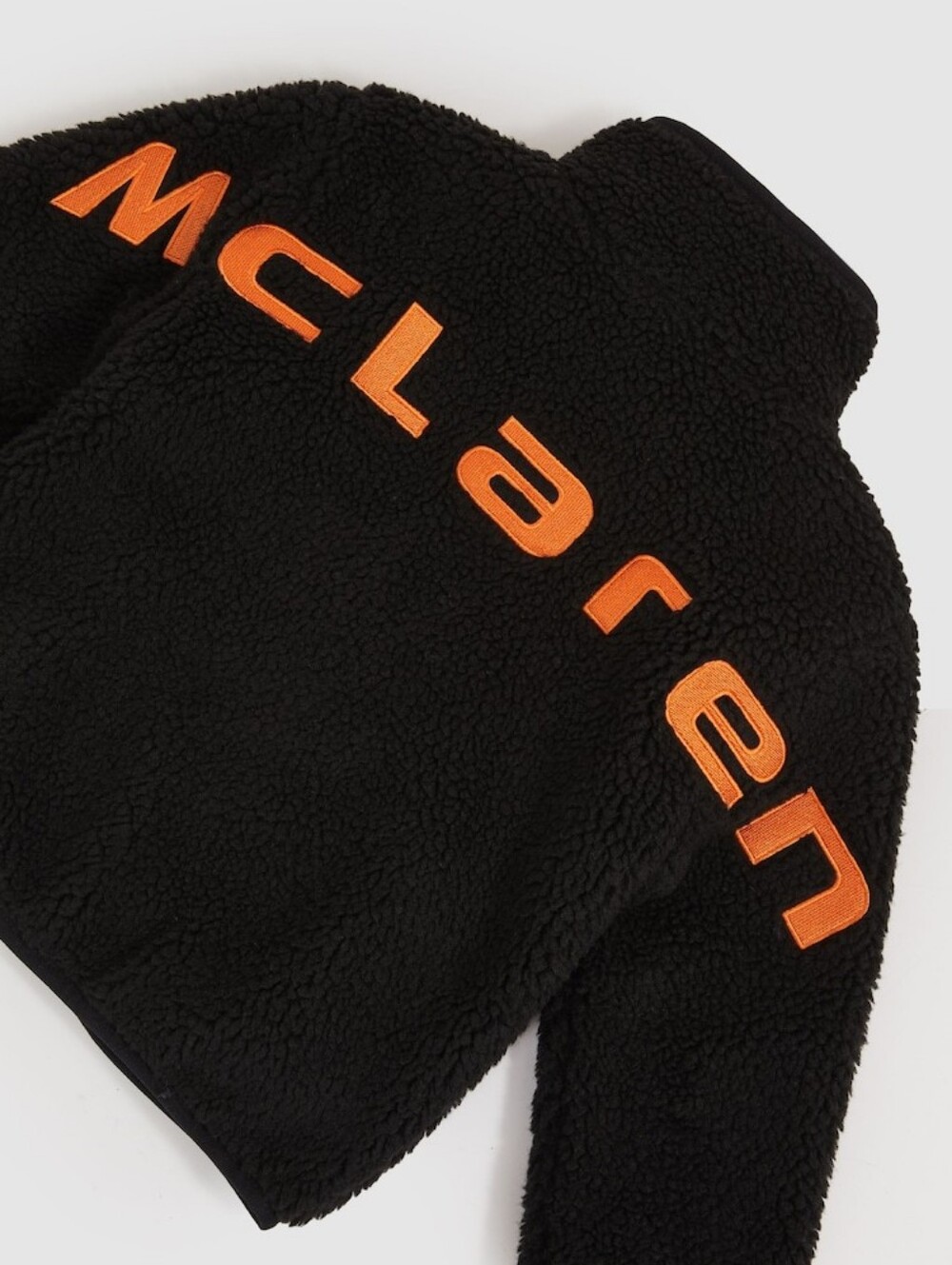 Snoop-LS REISS McLaren Fleece Sweater Kids Unisex Black Orange Size 8/9